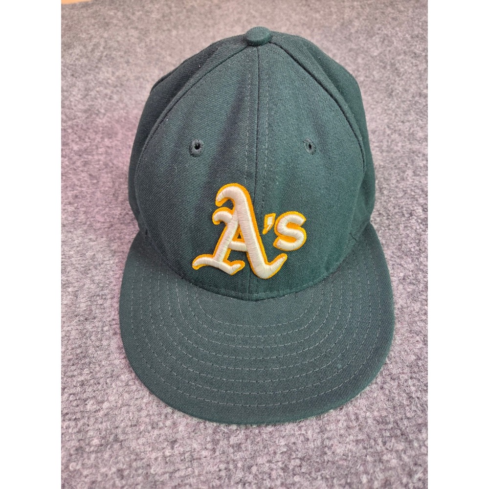 Oakland Athletics Hat Mens 7 1/4 New Era 59FIFTY Green MLB‎ Fitted Cap